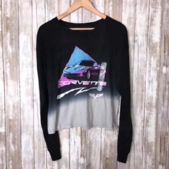 GM Corvette Ombré Long Sleeve Tee - Picture 4 of 6